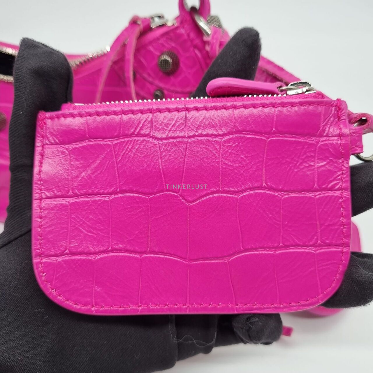 【送料&関税込】Balenciaga Fuchsia Leather Small Le Cagole S Balenciaga - Le Cagole Small leather shoulder bag Balenciaga